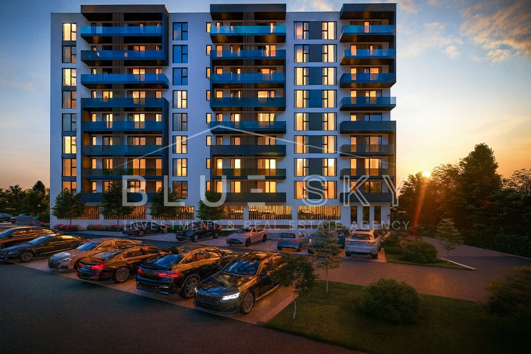 Randare Madrid 48 — seara, cu parcarea exterioară